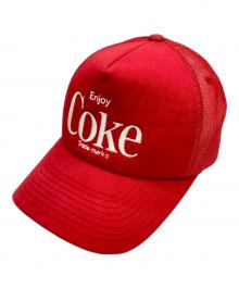 Coca Cola×BRIXTON（コカコーラ×ブリクストン）の古着「キャップ」｜レッド