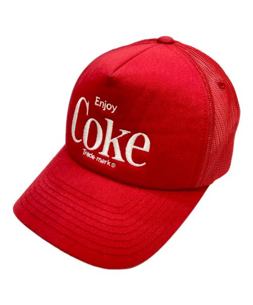 Coca Cola（コカコーラ）Coca Cola (コカコーラ) BRIXTON (ブリクストン) キャップ レッドの古着・服飾アイテム