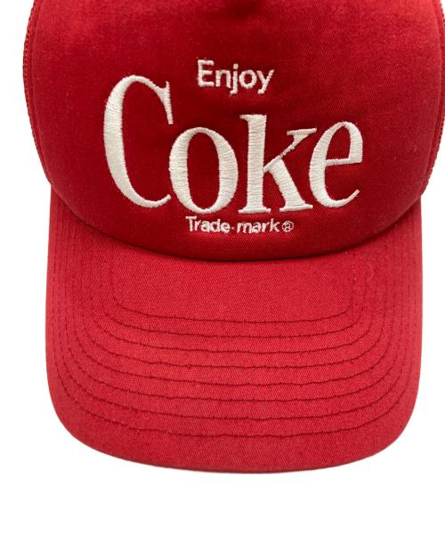 Coca Cola（コカコーラ）Coca Cola (コカコーラ) BRIXTON (ブリクストン) キャップ レッドの古着・服飾アイテム