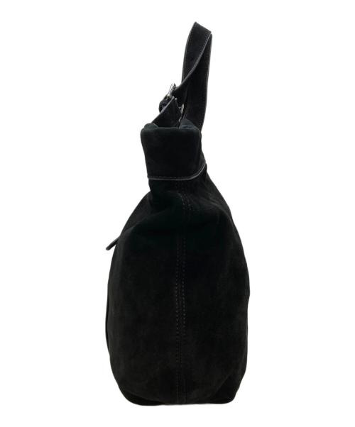 POLO RALPH LAUREN（ポロ・ラルフローレン）POLO RALPH LAUREN (ポロ・ラルフローレン) スウェードハンドバッグ ブラックの古着・服飾アイテム