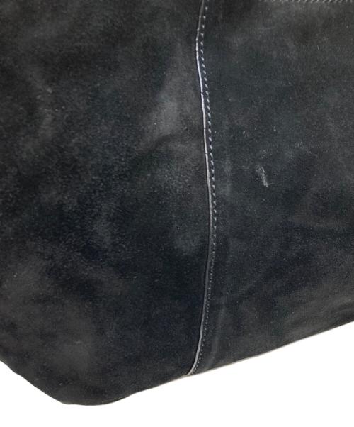 POLO RALPH LAUREN（ポロ・ラルフローレン）POLO RALPH LAUREN (ポロ・ラルフローレン) スウェードハンドバッグ ブラックの古着・服飾アイテム