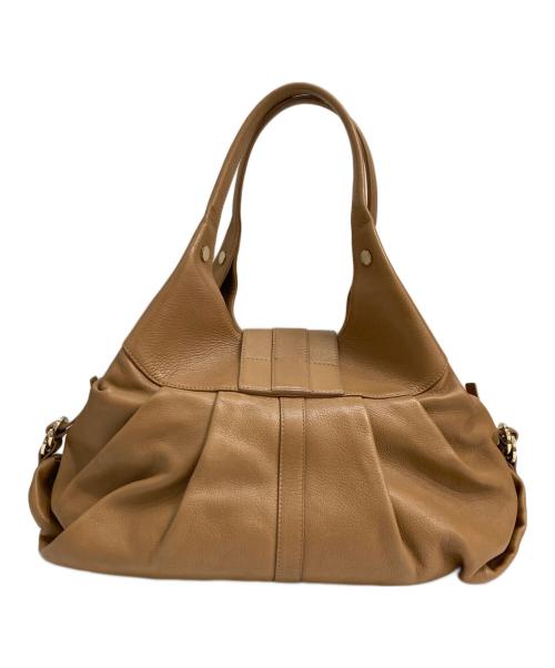 BVLGARI（ブルガリ）BVLGARI (ブルガリ) ハンドバッグ ベージュ サイズ:実寸参照の古着・服飾アイテム