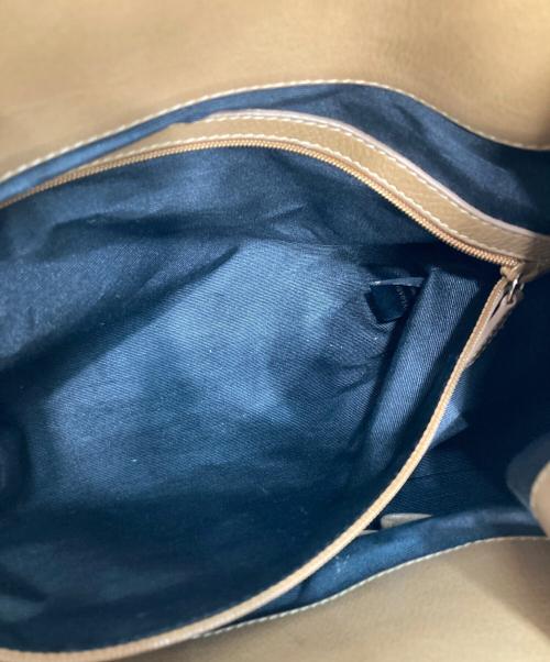 BVLGARI（ブルガリ）BVLGARI (ブルガリ) ハンドバッグ ベージュ サイズ:実寸参照の古着・服飾アイテム