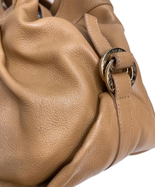 BVLGARI（ブルガリ）BVLGARI (ブルガリ) ハンドバッグ ベージュ サイズ:実寸参照の古着・服飾アイテム