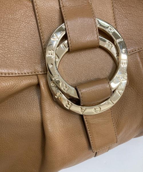 BVLGARI（ブルガリ）BVLGARI (ブルガリ) ハンドバッグ ベージュ サイズ:実寸参照の古着・服飾アイテム