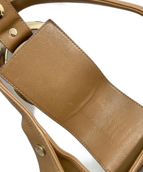 BVLGARI（ブルガリ）BVLGARI (ブルガリ) ハンドバッグ ベージュ サイズ:実寸参照の古着・服飾アイテム