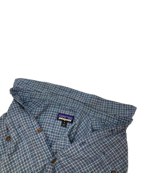 Patagonia（パタゴニア）Patagonia (パタゴニア) Back Step Shirt ブルー サイズ:Mの古着・服飾アイテム