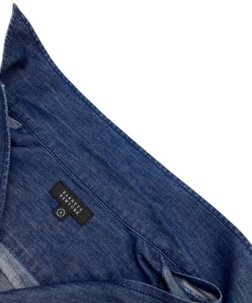 BARNEYS NEWYORK（バーニーズ・ニューヨーク）BARNEYS NEWYORK (バーニーズ・ニューヨーク) 半袖デニムオープンカラーシャツ ネイビー サイズ:Sの古着・服飾アイテム