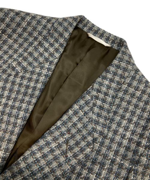 Paul Smith COLLECTION（ポールスミス コレクション）Paul Smith COLLECTION (ポールスミス コレクション) ウールチェックテーラードジャケット ブルー×グレー サイズ:Lの古着・服飾アイテム