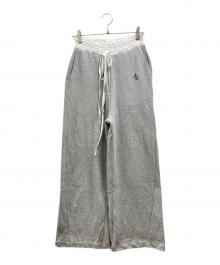 ADAM ET ROPE FEMME（アダムエロペファム）の古着「コンビウエストスウェットイージーパンツ」｜グレー