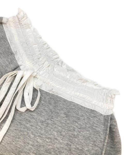 ADAM ET ROPE FEMME（アダムエロペファム）ADAM ET ROPÉ FEMME (アダムエロペファム) コンビウエストスウェットイージーパンツ グレー サイズ:36の古着・服飾アイテム