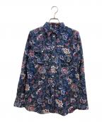 LAUREN RALPH LAURENローレン ラルフ ローレン）の古着「ペイズリーシャツ」｜ネイビー