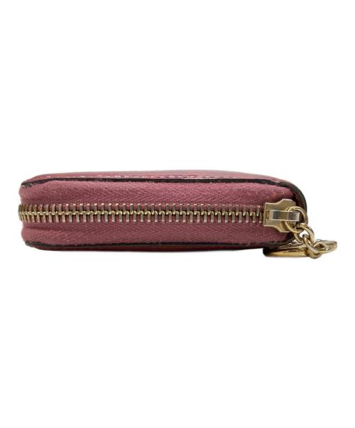 GUCCI（グッチ）GUCCI (グッチ) ラブリーライン ラウンドファスナーウォレット ピンクの古着・服飾アイテム