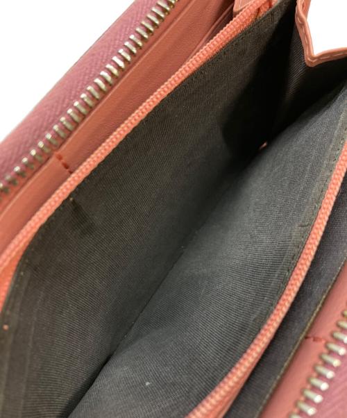 GUCCI（グッチ）GUCCI (グッチ) ラブリーライン ラウンドファスナーウォレット ピンクの古着・服飾アイテム