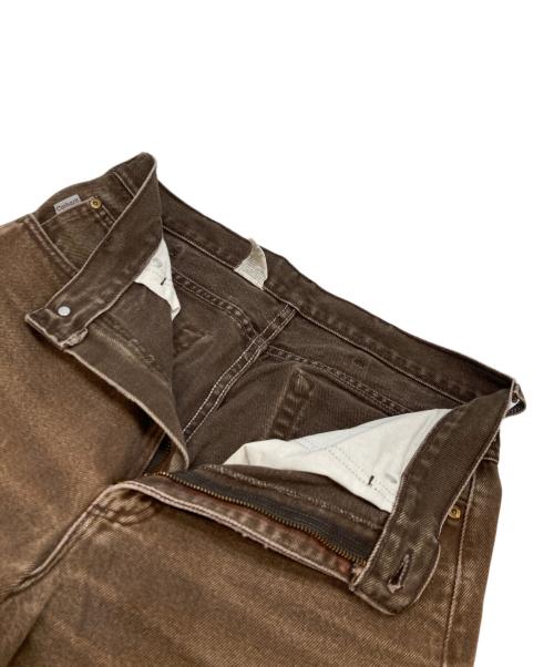 CarHartt（カーハート）CarHartt (カーハート) ワークパンツ ブラウン サイズ:不明(実寸参照)の古着・服飾アイテム