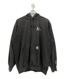 CarHartt（カーハート）の古着「刺繍フェードパーカー」｜ブラック