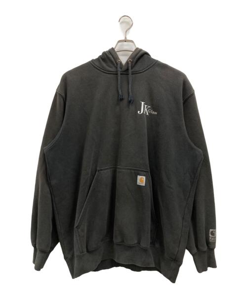 CarHartt（カーハート）CarHartt (カーハート) 刺繍フェードパーカー ブラック サイズ:XLの古着・服飾アイテム