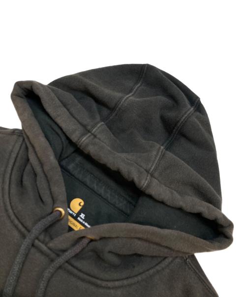 CarHartt（カーハート）CarHartt (カーハート) 刺繍フェードパーカー ブラック サイズ:XLの古着・服飾アイテム