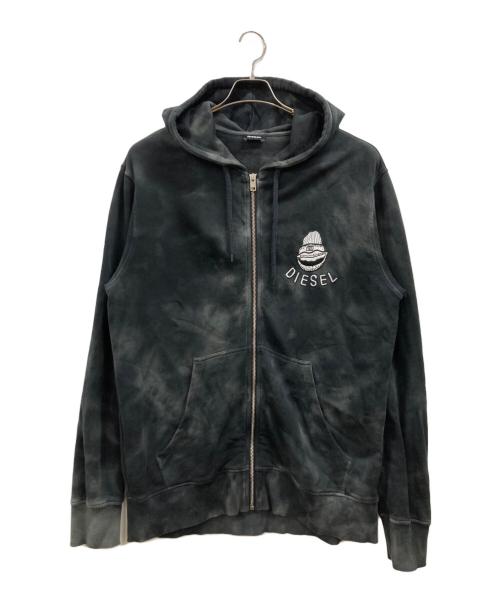 DIESEL BEACH WEAR（ディーゼルビーチウェア）DIESEL BEACH WEAR (ディーゼルビーチウェア) ジップパーカー グレー サイズ:XLの古着・服飾アイテム