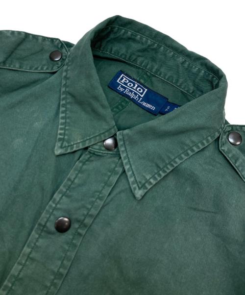 POLO RALPH LAUREN（ポロ・ラルフローレン）POLO RALPH LAUREN (ポロ・ラルフローレン) VTG Retro Sportsman Fishing Rod Reel Hunting Shooting Shirt グリーン サイズ:Sの古着・服飾アイテム