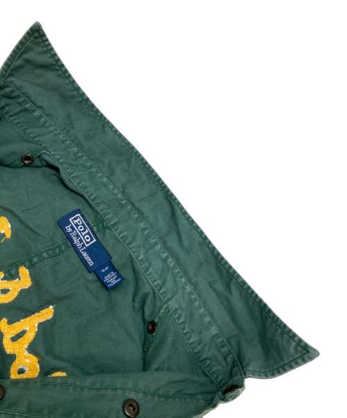 POLO RALPH LAUREN（ポロ・ラルフローレン）POLO RALPH LAUREN (ポロ・ラルフローレン) VTG Retro Sportsman Fishing Rod Reel Hunting Shooting Shirt グリーン サイズ:Sの古着・服飾アイテム
