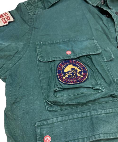 POLO RALPH LAUREN（ポロ・ラルフローレン）POLO RALPH LAUREN (ポロ・ラルフローレン) VTG Retro Sportsman Fishing Rod Reel Hunting Shooting Shirt グリーン サイズ:Sの古着・服飾アイテム