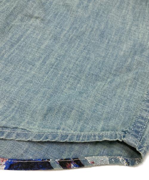 Denim & Supply Ralph Lauren（デニム＆サプライ ラルフローレン）DENIM & SUPPLY RALPH LAUREN (デニム＆サプライ ラルフローレン) バックアートペイント デニム ネイティブアメリカンシャツ ブルー サイズ:Sの古着・服飾アイテム