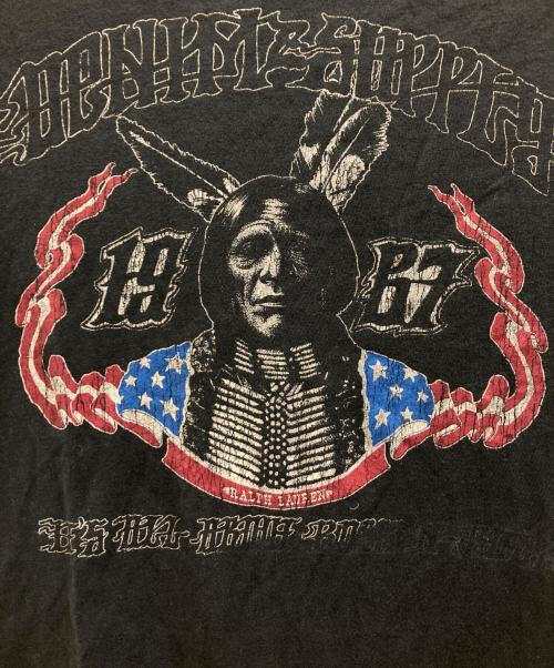 Denim & Supply Ralph Lauren（デニム＆サプライ ラルフローレン）Denim & Supply Ralph Lauren (デニム＆サプライ ラルフローレン) ラグランカットアソ― ブラック×ホワイト サイズ:Sの古着・服飾アイテム
