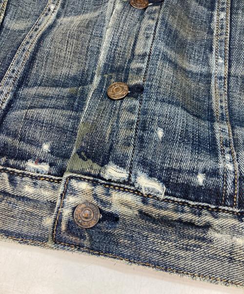 Denim & Supply Ralph Lauren（デニム＆サプライ ラルフローレン）Denim & Supply Ralph Lauren (デニム＆サプライ ラルフローレン) ダメージ加工デニムジャケット インディゴ サイズ:Sの古着・服飾アイテム