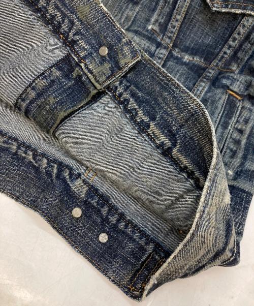 Denim & Supply Ralph Lauren（デニム＆サプライ ラルフローレン）Denim & Supply Ralph Lauren (デニム＆サプライ ラルフローレン) ダメージ加工デニムジャケット インディゴ サイズ:Sの古着・服飾アイテム