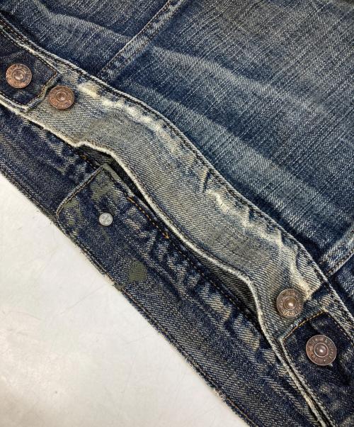 Denim & Supply Ralph Lauren（デニム＆サプライ ラルフローレン）Denim & Supply Ralph Lauren (デニム＆サプライ ラルフローレン) ダメージ加工デニムジャケット インディゴ サイズ:Sの古着・服飾アイテム