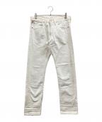 Denim & Supply Ralph Laurenデニム＆サプライ ラルフローレン）の古着「ダメージ加工ペイントホワイトデニム」｜ホワイト