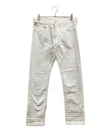 Denim & Supply Ralph Lauren（デニム＆サプライ ラルフローレン）の古着「ダメージ加工ペイントホワイトデニム」｜ホワイト