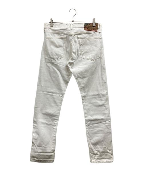 Denim & Supply Ralph Lauren（デニム＆サプライ ラルフローレン）Denim & Supply Ralph Lauren (デニム＆サプライ ラルフローレン) ダメージ加工ペイントホワイトデニム ホワイト サイズ:31/32の古着・服飾アイテム
