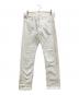 Denim & Supply Ralph Lauren（デニム＆サプライ ラルフローレン）の古着「ダメージ加工ペイントホワイトデニム」｜ホワイト