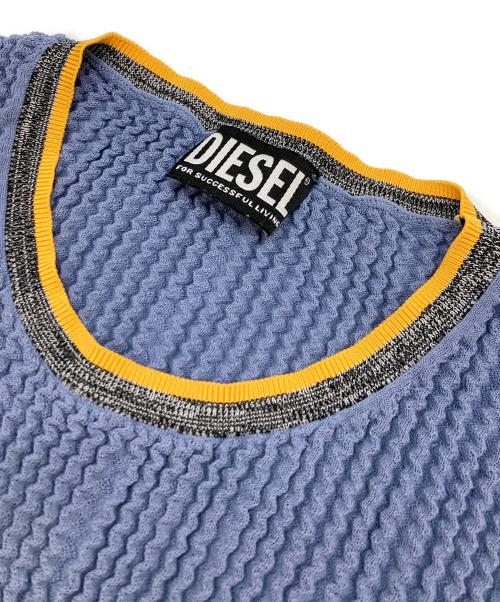 DIESEL（ディーゼル）DIESEL (ディーゼル) M-ARIANNE SS ブルー×イエロー サイズ:Sの古着・服飾アイテム