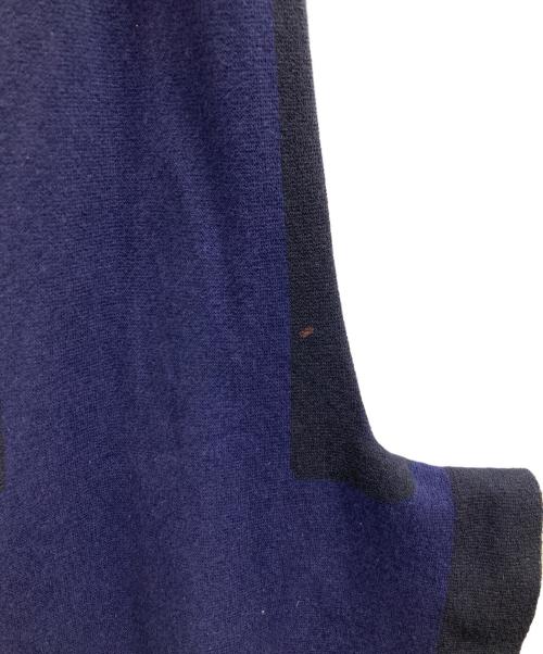ISSEY MIYAKE（イッセイミヤケ）ISSEY MIYAKE (イッセイミヤケ) ニットワンショルダーバッグ ブルー×ブラックの古着・服飾アイテム