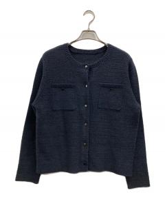 中古・古着通販】SOEJU (ソージュ) ノーカラージャケット ネイビー