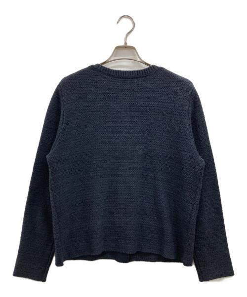 SOEJU（ソージュ）SOEJU (ソージュ) 鹿の子ニットカーディガン ネイビー サイズ:Mの古着・服飾アイテム