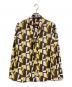 theory luxe（セオリーリュクス）の古着「総柄ボウタイブラウス」｜ブラウン
