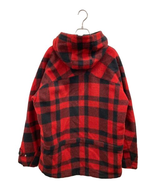 FILSON GARMENT（フィルソン ガーメント）FILSON GARMENT (フィルソン ガーメント) ダブルジップパーカー レッド×ブラック サイズ:42の古着・服飾アイテム