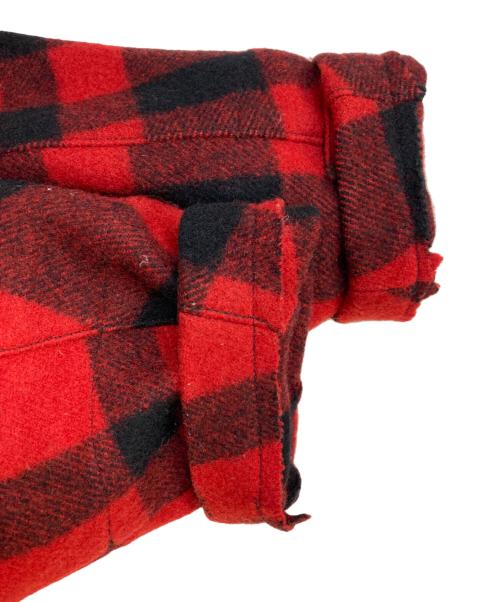 FILSON GARMENT（フィルソン ガーメント）FILSON GARMENT (フィルソン ガーメント) ダブルジップパーカー レッド×ブラック サイズ:42の古着・服飾アイテム