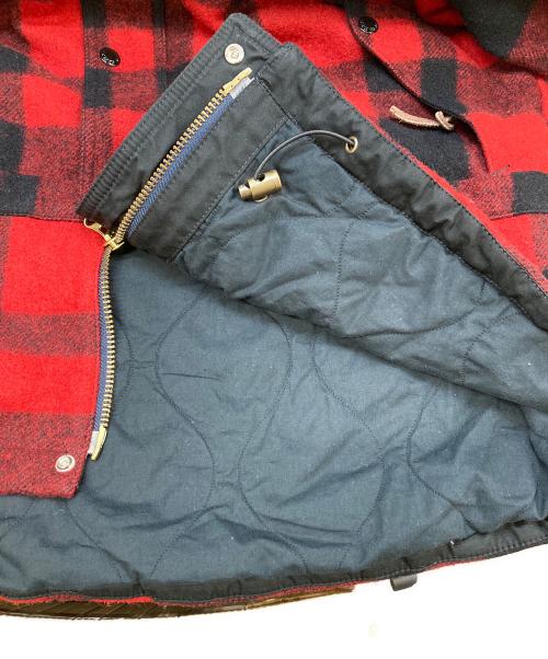 FILSON GARMENT（フィルソン ガーメント）FILSON GARMENT (フィルソン ガーメント) ダブルジップパーカー レッド×ブラック サイズ:42の古着・服飾アイテム