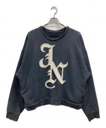 JUN/NAKAYAMA（ジュン ナカヤマ）の古着「JN PATCH CREWNECK」｜ネイビー