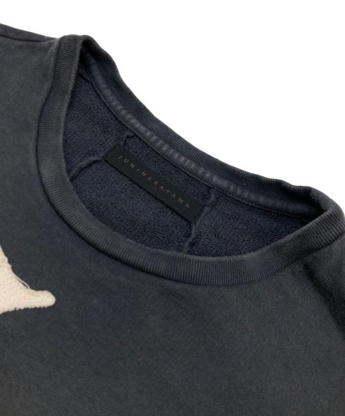 JUN/NAKAYAMA（ジュン ナカヤマ）jun/nakayama (ジュン ナカヤマ) JN PATCH CREWNECK ネイビー サイズ:46の古着・服飾アイテム
