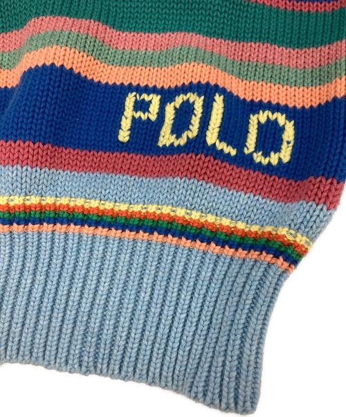 POLO RALPH LAUREN（ポロ・ラルフローレン）POLO RALPH LAUREN (ポロ・ラルフローレン) ボーダーニット マルチカラー サイズ:Sの古着・服飾アイテム