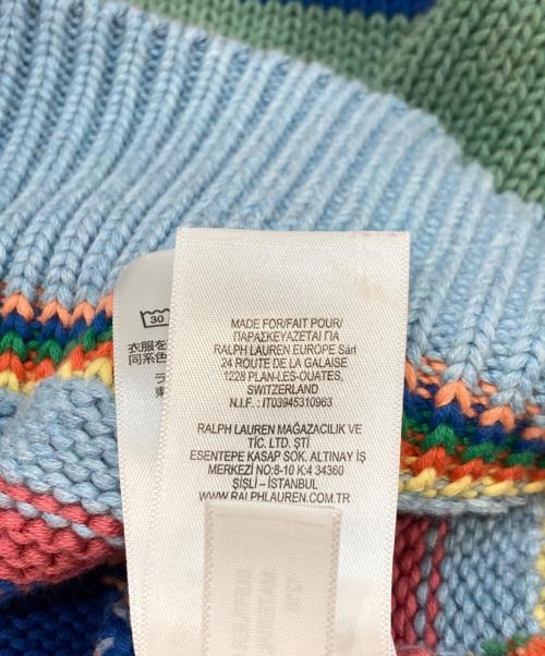 POLO RALPH LAUREN（ポロ・ラルフローレン）POLO RALPH LAUREN (ポロ・ラルフローレン) ボーダーニット マルチカラー サイズ:Sの古着・服飾アイテム