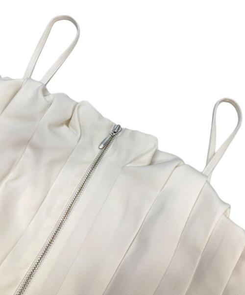 Snidel（スナイデル）Snidel (スナイデル) ペプラムタックビスチェ ホワイト サイズ:ONE SIZEの古着・服飾アイテム
