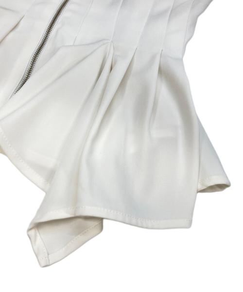 Snidel（スナイデル）Snidel (スナイデル) ペプラムタックビスチェ ホワイト サイズ:ONE SIZEの古着・服飾アイテム