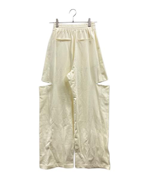 FRAY ID（フレイ アイディー）FRAY ID (フレイ アイディー) カットアウトスウェットパンツ ベージュ 未使用品の古着・服飾アイテム